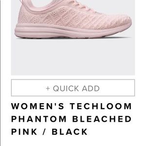 Workout Wear. NWOT Women’s Techloom Phantom Pink/ white runners. Size 8.5